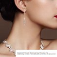 thumbnail image 1 of Pendientes colgantes de señora, pendientes colgantes de oro rosa a la moda para citas diarias, 1 of 8