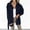 Navy, variant on Tejiojio Jackets Clearance Women's Casual Woolen Button Cardigan With Long Sleeve Lapel And Pocket Coat Tops