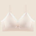 thumbnail image 5 of AINIYS Training Bra for Teen Bralette Wireless Thin Style Bralettes Modal Growth Bra Soft Cup Bra Secure Fit Bra for Girls Lightly Padded Breathable Student Everyday Bras Pink 15 Years, 5 of 8