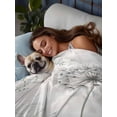 thumbnail image 3 of Dandelion Green Botanical Full Size Flat Sheet, Wrinkleproof & Fadeproof Cooling Flat Bed Sheet Only, Vintage Watercolor Floral Breathable Soft Bedding Top Sheets 81 x 96 Inches, 3 of 8