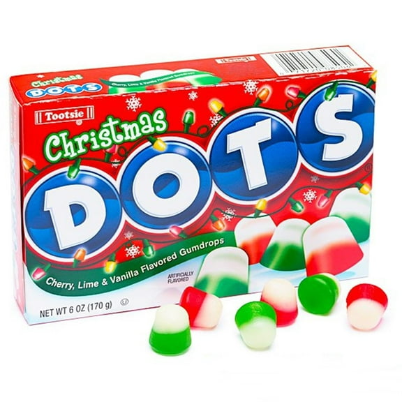 Christmas Dots Gumdrop Candy Theater Box, 6 Oz (Pack Of 3)