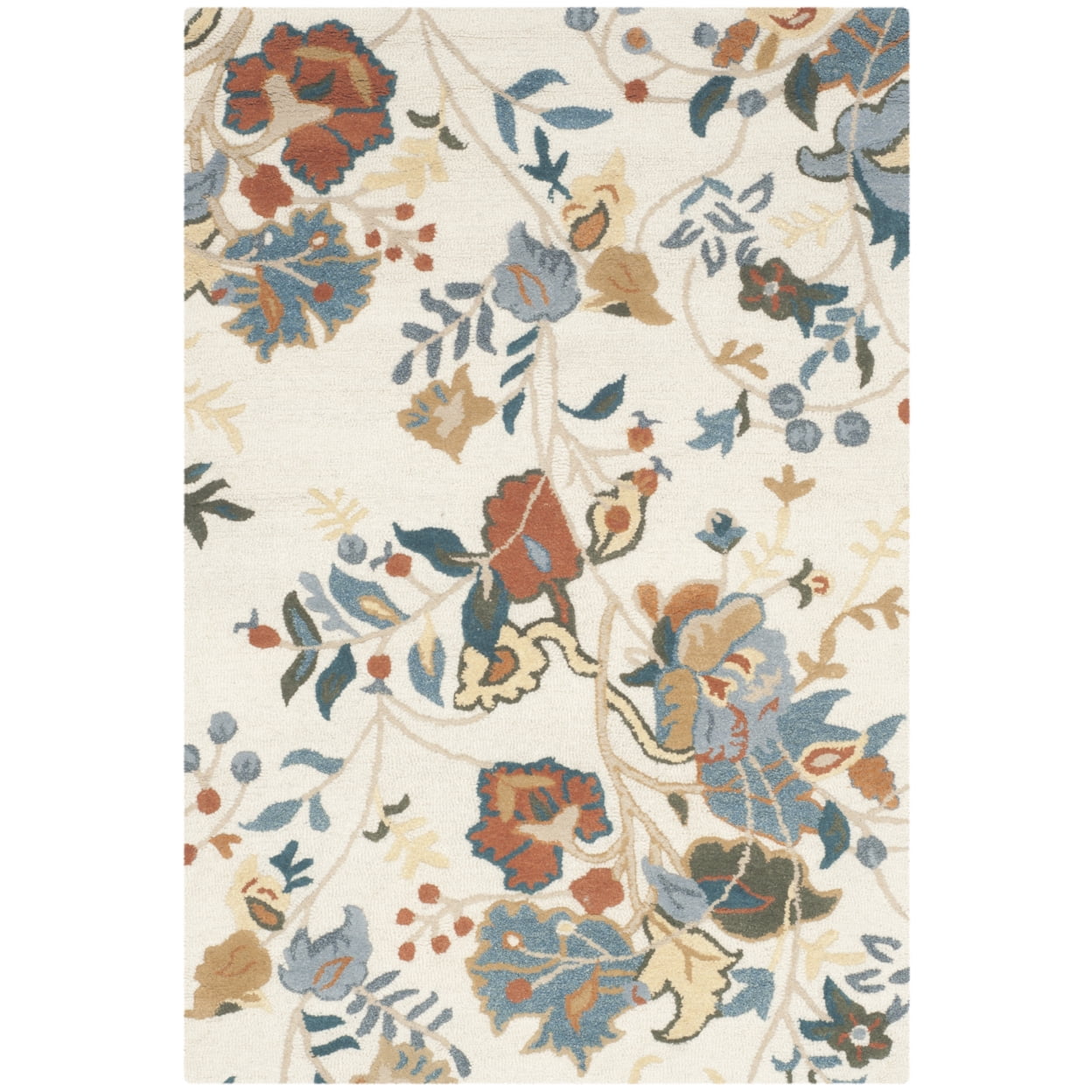SAFAVIEH Blossom Winnie Floral Runner Rug, Red/Blue/Multi, 2'3" x 8'