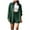Green, variant on LYXSSBYX 2 Piece Sets for Women Summer Women's Summer Two Piece Neck Long Sleeve Shirt High Waist Drawstring Large Shorts Casual Set