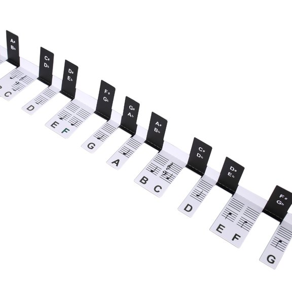 Piano Keyboard Stickers Removable Keyboard Letters Electronic Piano Keyboard Note Stickers for Kids and Beginners