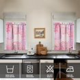 thumbnail image 3 of Kitchen Curtains 36 Inch Short - 3 Panel Set, Rod Pocket Window Curtain, Boho Floral Tribal Style, 100% Polyester for Farmhouse, Kitchen, Cafe, Bedroom, Easy Wash, 3 of 5