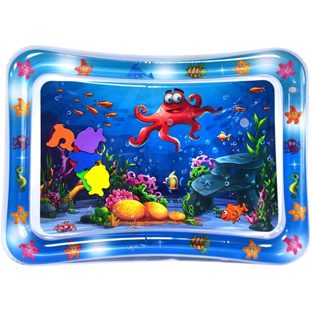 Colchoneta de agua inflable para bebés, colchoneta de juegos para la barriga, juguetes sensoriales para bebés, colchoneta inflable de PVC impermeable para estimular el crecimiento de su bebé Ormromra ZSY-0490