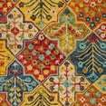 thumbnail image 5 of Safavieh Aspen Rug Collection Contemporary Boho Tufted Blue/Orange Geometric;Floral;Border Area Rugs, 3' x 5', 5 of 6