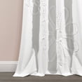 thumbnail image 5 of Lush Decor Ruffle Flower Window Curtain Panels - White - 84 X 42, 5 of 7