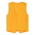 thumbnail image 2 of Linjinx Kids Boys Girls Volunteer Activity Vest Sleeveless Button Up Waistcoat Waiter Bartender Yellow L, 2 of 5