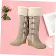 thumbnail image 6 of AURARMLET 1 Pair Women's Breathable Rubber Boots Beige Winter Snow Fashion Footwear, 6 of 8