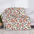 thumbnail image 3 of Naloa Happy Foxy Faces Flannel Fleece Throw Blanket for Bed Couch, Thick Blanket - All Seasons Suitable for Women, Men and Kids-40"x30", 3 of 6