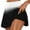Black D, variant on TAGOLD Womens Summer Shorts,Women's Summer Pleated Tennis Skirts Athletic Stretchy Short Yoga Fake Two Piece Trouser Skirt Shorts Red