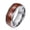 Steel color, variant on 8mm Wide Men's and Women's Retro Wood Grain Inlaid Tungsten Steel Ring