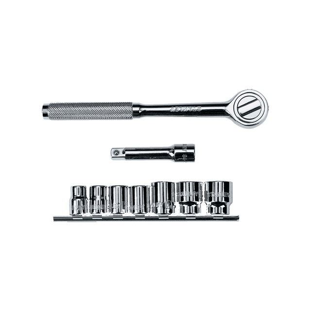 Juego De Dados Mando 3/8 PLG 10 Pz Stanley