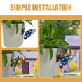 thumbnail image 2 of 3 uds macetero borde mariposa decoración maceta hierro mariposa percha estatuilla maceta de flores estatuilla, 2 of 4