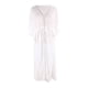 thumbnail image 4 of Traje de baño para mujer Cover Ups para traje de baño Sexy con cordones Crochet frente abierto ropa de playa cubrir blanco, 4 of 5