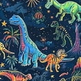 thumbnail image 6 of HAOXIT Party Decorations- Tablecloth,Blue Neon Table Cover for Kids Birthday Party, Dinosaur Party Decorations, Dino Birthday Decorations 54-58, 6 of 8