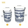 thumbnail image 3 of Picia Sea Underwater Turtles Large Laundry Basket, Waterproof, Freestanding Laundry Hamper, Collapsible Tall Clothes Hamper with Extended Handles-Medium, 3 of 8