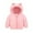 Pink, variant on Toddler Fall Jacket Cute Bear Hooded Jacket Windproof Down Jacket for Baby Girls Winter Warm Outerwear 6-12 Months Warm Thick Clothes