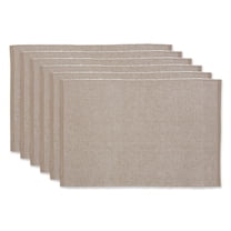 Stone & White 2-Tone Ribbed Placemat (Set of 6)