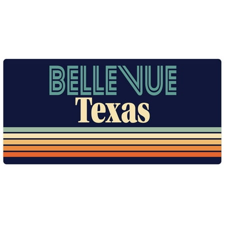

Bellevue Texas 5 x 2.5-Inch Fridge Magnet Retro Design