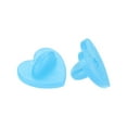 thumbnail image 4 of Unique Bargains Rubber Pin Backs Heart Shape Lapel Pin Backing Brooch Holder Decorative Accessories Sky Blue 100 Pack, 4 of 6