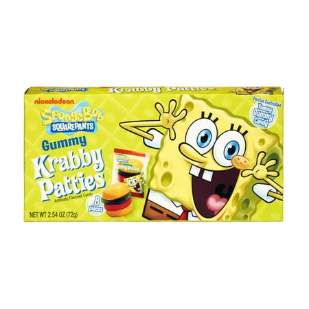 Nickelodeaon Bob l'éponge Squarepants Gummy Krabby Galettes Candy, 2,54 OZ