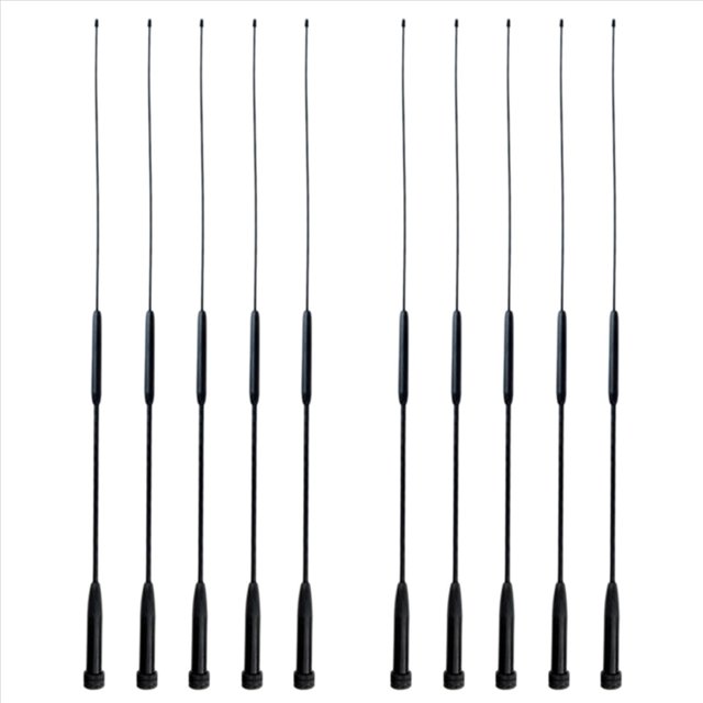 10X RH-901S Antena VHF UHF 144/430 / 900MHz MALE Antena de Doble Banda para Walkie-Talkie UV- Walkie-Talkie Bidireccional