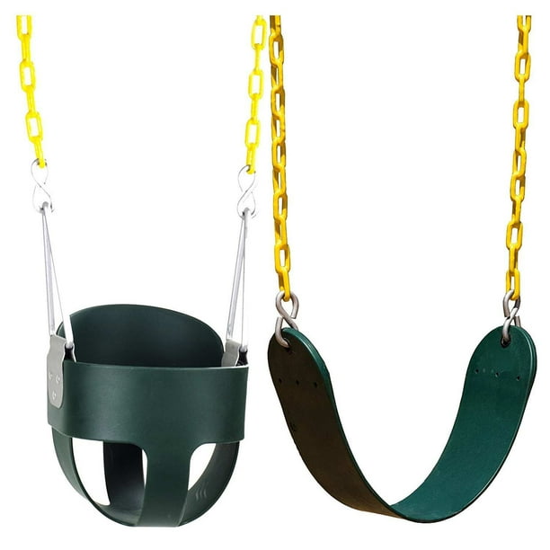High Back Full Bucket Swing and Heavy Duty Swing Seat Swing Set