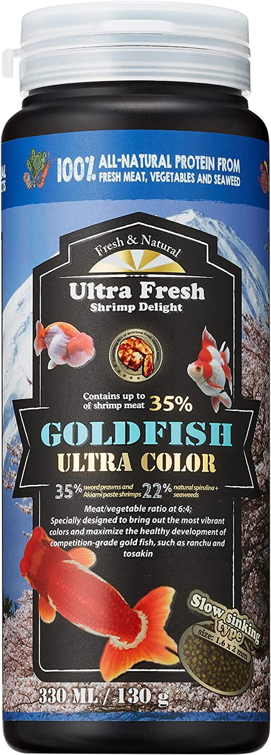 Ultra Fresh Sinking Goldfish Food, Color Enhancing, Balanced Diet, All