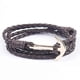 thumbnail image 3 of Pulsera de ancla para hombre, pulsera de cuero sintético multicapa para hombres y mujeres, 6, 3 of 4