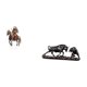thumbnail image 5 of Letrero de escritorio Home Knight,Adorno de caballero acrílico 2D para estantería de manualidades,Estatua de escritorio,Figura decorativa de pelea de toros y osos,Colecciones de esculturas de, 5 of 8