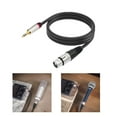 thumbnail image 2 of AOOOWER 3Pin XLRs Female to 3.5mm 1/8" Headphone Adapter Cable for Mixer Amplifiers, 2 of 12