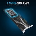 thumbnail image 2 of Tarjeta PCIe SABRENT 3x M.2 NVMe SSD 10GbE EC-PM2L, 2 of 8