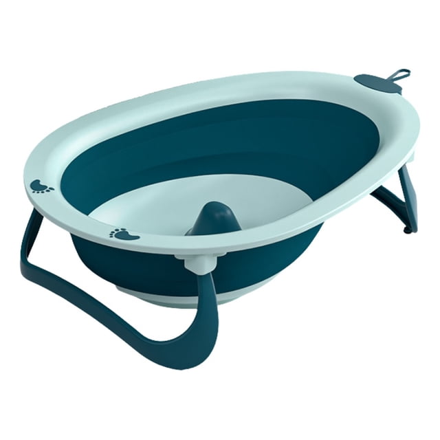 Tina Plegable Ergonómica Para Bebe Klin Color Azul