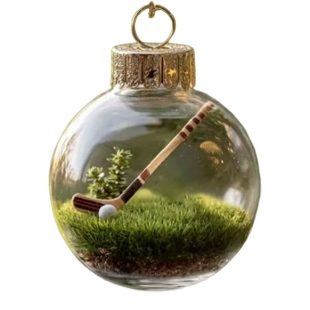 Bola Decorativa Juego de adornos de cristal de 8x8 cm, bolas blancas para árbol de Rkxzt