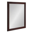 thumbnail image 1 of Kate and Laurel Scoop Rectangle Wall Mirror, 26 x 32, Cherry, Traditional Dark Bathroom Mirror, 1 of 8