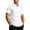 Blanc_01, variante sur Nokdvo Chemises de Golf pour Hommes en Sherpa à Col à Revers, Boutonnées, Couleur Unie, Chandails à Enfiler, Printemps Été, Décontracté, Manches Courtes, Polo Ample, Noir 3TG