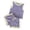 Light Purple, variant on REDARER Girls Sleeveless Tank & Trimmed Shorts, Casual Athletic 2-Piece Playwear Set,3-6 Months