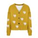thumbnail image 4 of Cárdigan informal para mujer, con botones, estampado, chaqueta de moda, abrigo, blusa de poliéster para mujer, 4 of 5