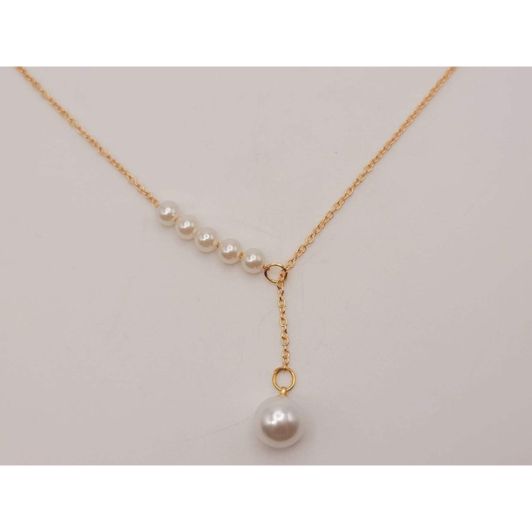 F67-20pcs-Gold Plated-24*12mm Shell Pearl Charms-Leaf Cap Drop Pearl buying Pendant-Necklace Earrings Making Supply