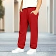 thumbnail image 4 of Children's Casual Sweatpants with Side Pockets, Solid Color, Long Length, Sports Style, 4 of 9