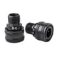 thumbnail image 1 of Eigraketly 1 par de extensores de Pedal, accesorio de conexión profesional de acero inoxidable, reemplazo del conector de manivela para Ciclismo Negro, 1 of 6