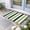 Navy blue grass green, variant on Black Gray Striped Door Mat Indoor Outdoor, Farmhouse Stripe Art Non Slip Welcome Mat with Rubber Backing, Absorbent Fabric Front Door Mats Entryway Rug for Home Patio Entrance 18"x30"