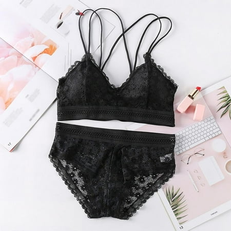 

Promotion!!! Lace Bra Set Beauty Back Underwear New Comfortable Skin-friendly Women s Bra Panties Set Two-piece
