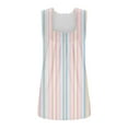 thumbnail image 5 of Pink Tshirts for Women Summer Tank Tops for Women 2025 Loose Fit Pleated Square Neck Sleeveless Shirt Curved Flowy Vest Basic Cotton Tee Summer Tank Tops for Women 2025, 5 of 6