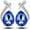Blue, variant on Fmlxio Moissanite Solitaire Pendant Necklaces for Women Drop Water Fashion Women's Flash Drill Suit Pendant Earrings Necklace Necklaces Pendants Pendant Necklace Set Pendant Necklace Set