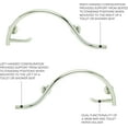 thumbnail image 4 of Seachrome 30" Lifestyle & Wellness® Pismo Curved Bathroom Shower Grab Bar with Toilet Paper Holder Bar, Left-Handed, Polished Finish, 4 of 8