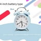 thumbnail image 3 of Reloj despertador retro con campana súper ruidosa, reloj despertador electrónico silencioso para niños, reloj de cuarzo luminoso sencillo para sala de estar, dormitorio y estudiantes, 3 of 5