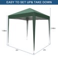 thumbnail image 6 of GVN 6.5x6.5 Outdoor Pop-up Canopy for Parties, Portable Folding Tailgate Ten, UV Resistant Waterproof Canopy Tent for Outdoor Events, Patio Backyard, Green, 6 of 15
